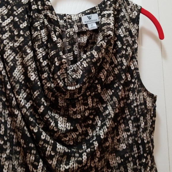 Worthington Drape Neck Top - Picture 6 of 7